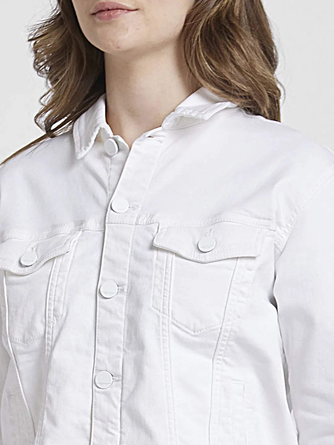 Urban Bliss White Denim Crop Jacket | New Look